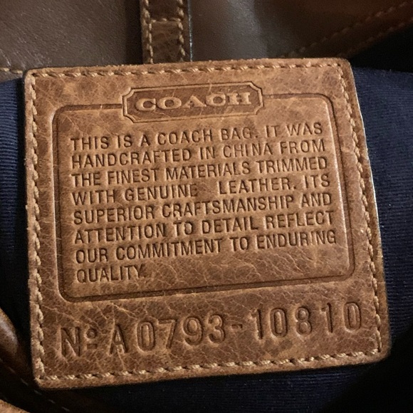 Coach denim patchwork shoulder bag - Picture 2 of 8